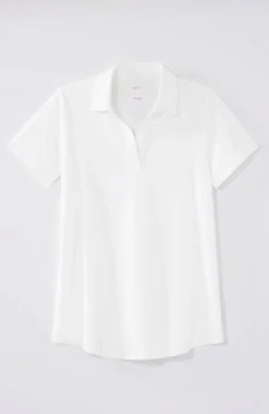 J.Jill Fit Cotton-Stretch Polo Shirt | Jjill-Women Tops & Tees