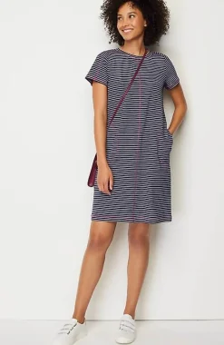 J.Jill Fit Elevate Terry Contrasting-Stitch Dress | Jjill-Women Activewear