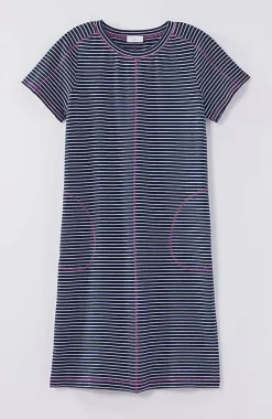 J.Jill Fit Elevate Terry Contrasting-Stitch Dress | Jjill-Women Activewear