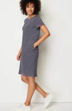 J.Jill Fit Elevate Terry Contrasting-Stitch Dress | Jjill-Women Activewear
