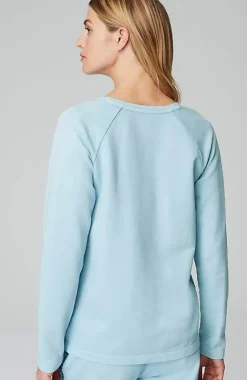 J.Jill Fit French Terry Embroidered V-Neck Pullover | Jjill-Women Tops & Tees