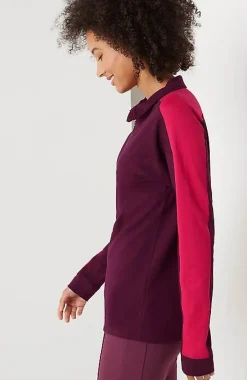 J.Jill Fit Half-Zip Color-Block Sweatshirt | Jjill-Women Tops & Tees