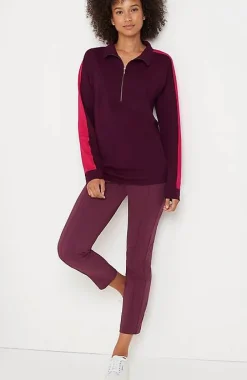 J.Jill Fit Half-Zip Color-Block Sweatshirt | Jjill-Women Tops & Tees