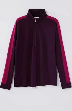 J.Jill Fit Half-Zip Color-Block Sweatshirt | Jjill-Women Tops & Tees