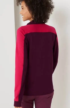 J.Jill Fit Half-Zip Color-Block Sweatshirt | Jjill-Women Tops & Tees
