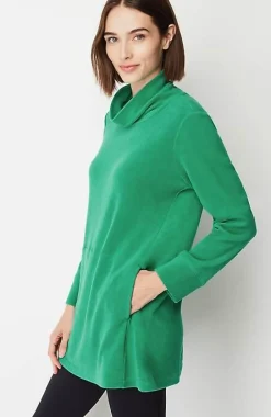 J.Jill Fit Microfleece Turtleneck Tunic | Jjill-Women Tops & Tees
