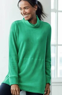 J.Jill Fit Microfleece Turtleneck Tunic | Jjill-Women Tops & Tees