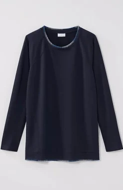 J.Jill Fit Ombre-Stitched Tunic Sweatshirt | Jjill-Women Tops & Tees