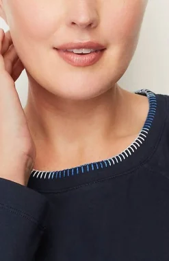 J.Jill Fit Ombre-Stitched Tunic Sweatshirt | Jjill-Women Tops & Tees
