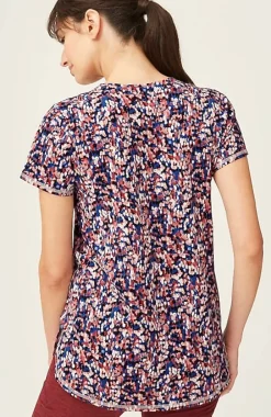 J.Jill Fit Progress Pima-Stretch Shirttail Tee| Jjill-Women Tops & Tees