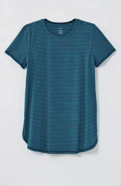 J.Jill Fit Progress Pima-Stretch Shirttail Tee| Jjill-Women Tops & Tees