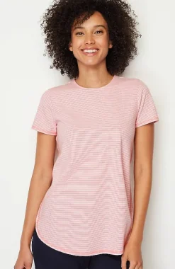 J.Jill Fit Progress Pima-Stretch Shirttail Tee| Jjill-Women Tops & Tees