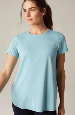 J.Jill Fit Progress Pima-Stretch Shirttail Tee| Jjill-Women Tops & Tees