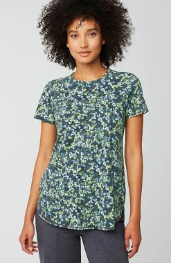 J.Jill Fit Progress Pima-Stretch Shirttail Tee| Jjill-Women Tops & Tees