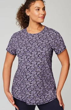 J.Jill Fit Progress Pima-Stretch Shirttail Tee| Jjill-Women Tops & Tees