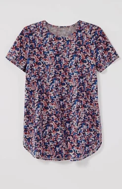 J.Jill Fit Progress Pima-Stretch Shirttail Tee| Jjill-Women Tops & Tees
