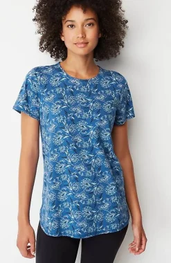 J.Jill Fit Progress Pima-Stretch Shirttail Tee| Jjill-Women Tops & Tees