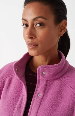 J.Jill Fit Sherpa Fleece Snap-Front Jacket | Jjill-Women Jackets & Coats