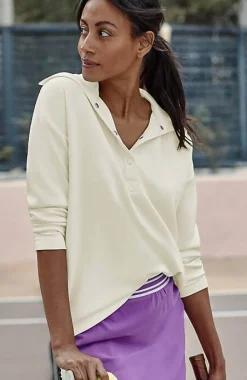 J.Jill Fit Sleek Double-Knit Snap-Front Pullover | Jjill-Women Activewear