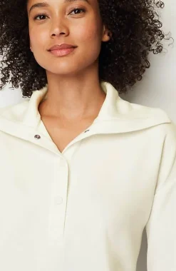 J.Jill Fit Sleek Double-Knit Snap-Front Pullover | Jjill-Women Activewear