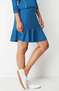 J.Jill Fit Supreme Stretch Flounced-Hem Skort | Jjill-Women Shorts