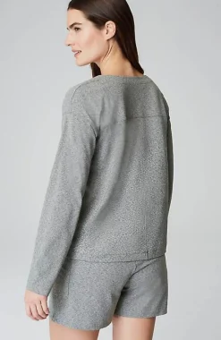 J.Jill Fit Supreme-Stretch Henley Tee | Jjill-Women Tops & Tees