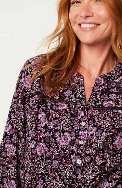 J.Jill Floral Corduroy Top | Jjill-Women Shirts & Blouses