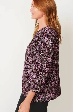 J.Jill Floral Corduroy Top | Jjill-Women Shirts & Blouses