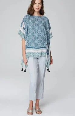 J.Jill Floral Medallion Poncho | Jjill-Women Ponchos, Ruanas & Scarves