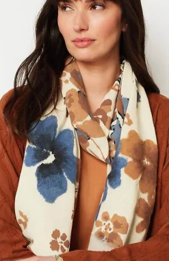 J.Jill Floral Needle-Felt Scarf | Jjill-Women Ponchos, Ruanas & Scarves
