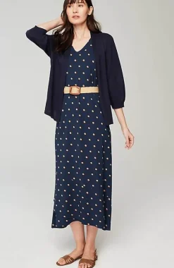 J.Jill Flounced-Hem Midi Dress | Jjill-Women Dresses
