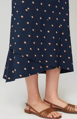 J.Jill Flounced-Hem Midi Dress | Jjill-Women Dresses