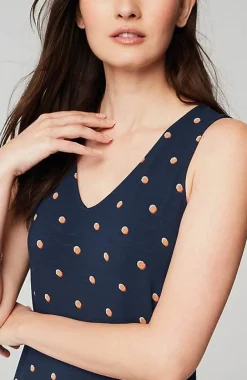 J.Jill Flounced-Hem Midi Dress | Jjill-Women Dresses