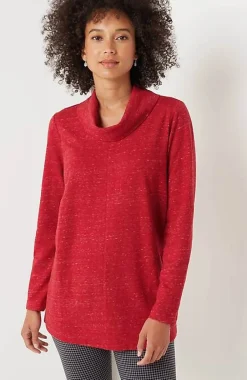 J.Jill French Terry Cowl-Neck Tunic | Jjill-Women Tops & Tees