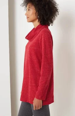 J.Jill French Terry Cowl-Neck Tunic | Jjill-Women Tops & Tees