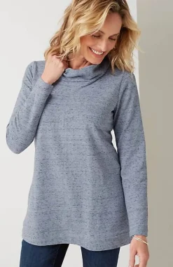 J.Jill French Terry Cowl-Neck Tunic | Jjill-Women Tops & Tees