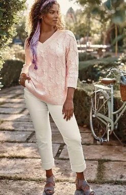 J.Jill High-Rise Straight-Leg Cuffed Jeans | Jjill-Women Pants & Jeans