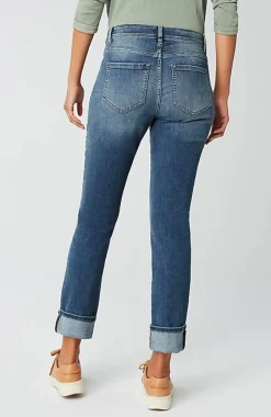 J.Jill High-Rise Straight-Leg Cuffed Jeans | Jjill-Women Pants & Jeans