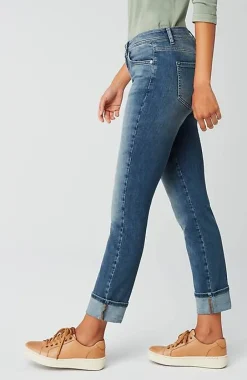 J.Jill High-Rise Straight-Leg Cuffed Jeans | Jjill-Women Pants & Jeans