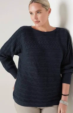 J.Jill Horizontal-Cabled Sweater | Jjill-Women Sweaters