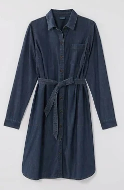 J.Jill Indigo Belted Shirtdress | Jjill-Women Dresses
