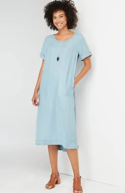 J.Jill Indigo High-Low Dress | Jjill-Women Dresses