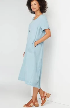 J.Jill Indigo High-Low Dress | Jjill-Women Dresses
