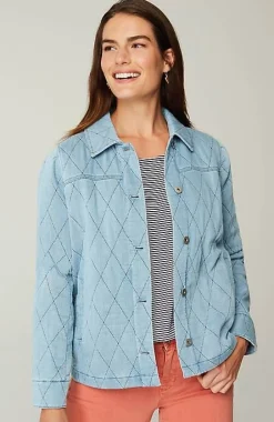 J.Jill Indigo Quilted Jacket | Jjill-Women Jackets & Coats