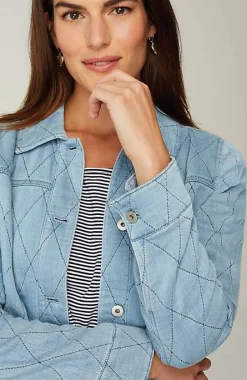 J.Jill Indigo Quilted Jacket | Jjill-Women Jackets & Coats