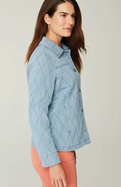 J.Jill Indigo Quilted Jacket | Jjill-Women Jackets & Coats