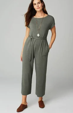 J.Jill Knit Belted Jumpsuit | Jjill-Women Dresses