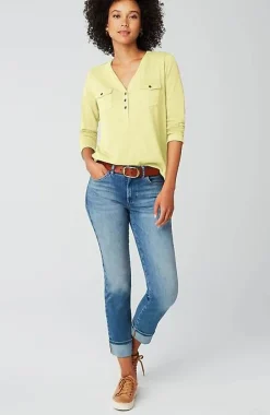 J.Jill Knit Patch-Pocket Camp Shirt | Jjill-Women Tops & Tees
