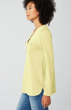 J.Jill Knit Patch-Pocket Camp Shirt | Jjill-Women Tops & Tees