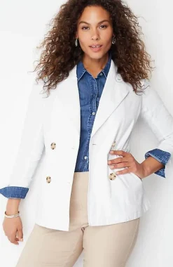 J.Jill Lightweight Double-Breasted Jacket | Jjill-Women Jackets & Coats